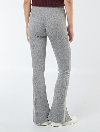 Leggings flare a costine
