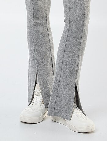Leggings flare a costine