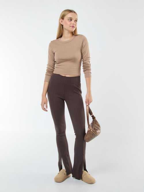 Leggings flare a costine - Kiabi