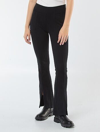 Leggings flare a costine