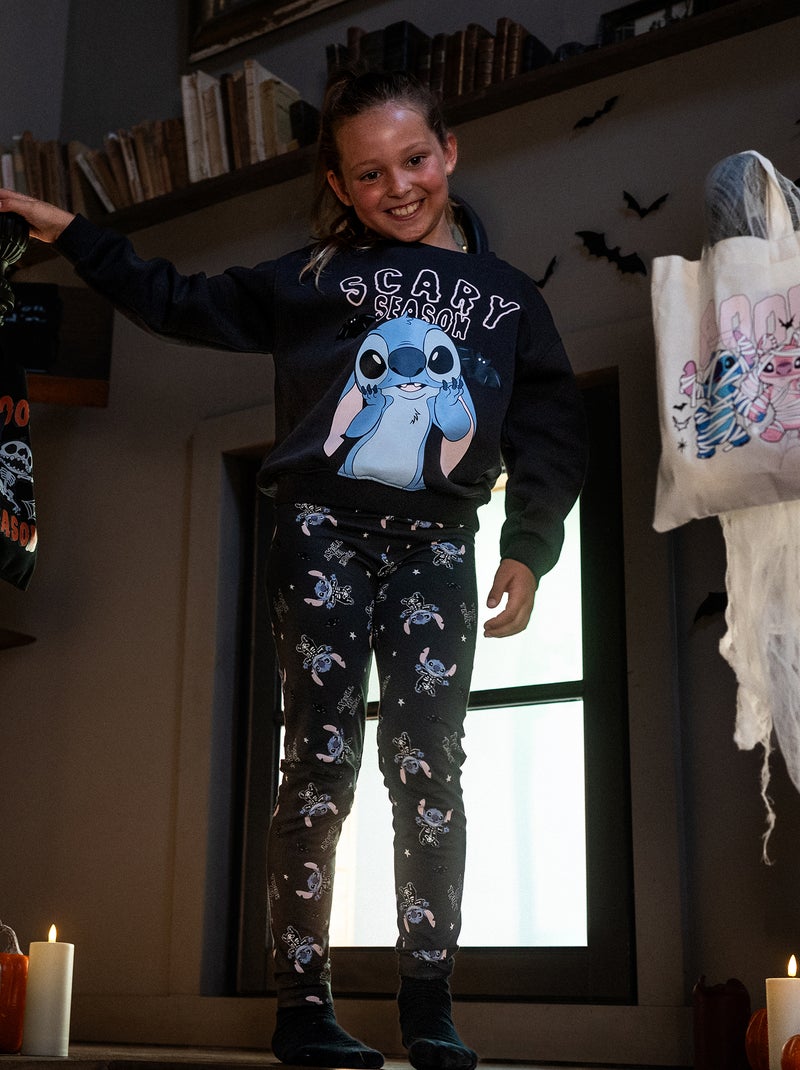 Leggings \'Halloween\' \'Disney\' \'Stitch\' Nero - Kiabi