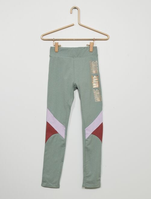 Leggings in cotone stretch - VERDE - Kiabi - 7.00€