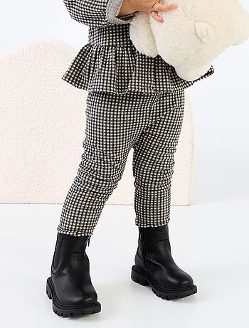 Leggings in flanella garzata