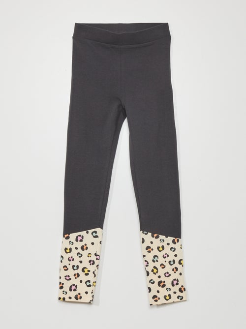 Leggings in jersey con calze leopardate - Kiabi