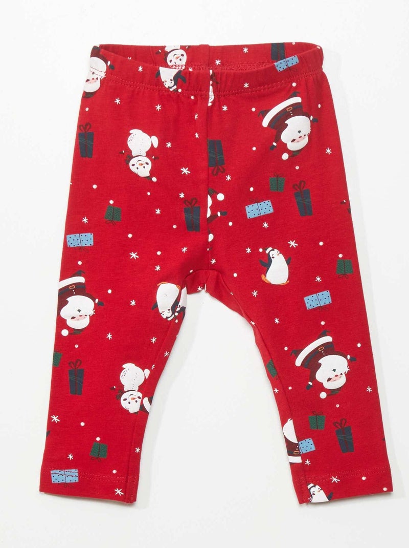 Leggings in jersey con motivi fantasia ROSSO - Kiabi