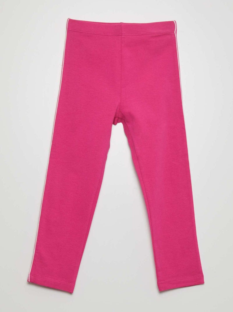 Leggings in jersey stretch con vita elasticizzata ROSA - Kiabi