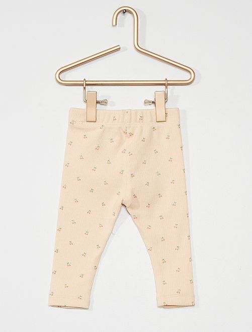 Leggings in maglia a coste - ROSA - Kiabi - 4.50€