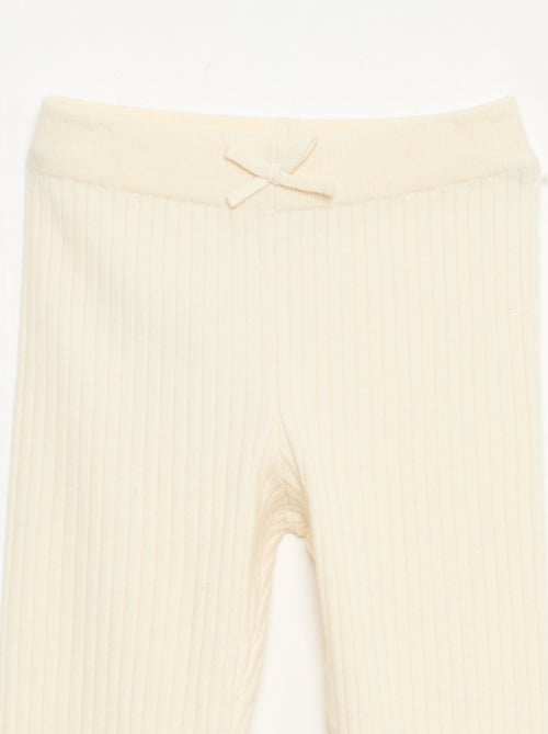 Leggings in maglia a coste tinta unita - Kiabi