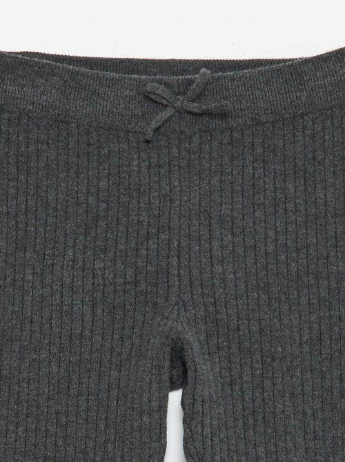 Leggings in maglia a coste tinta unita - Kiabi