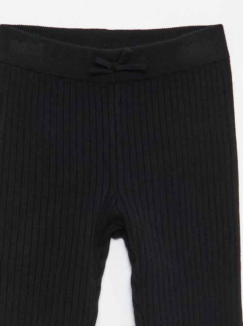 Leggings in maglia a coste tinta unita - Kiabi