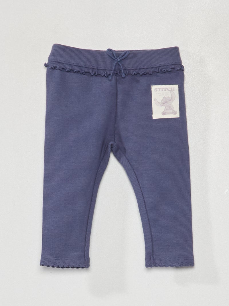 Leggings in maglia a coste VIOLA - Kiabi