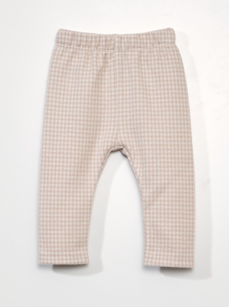 Leggings in maglia calda BEIGE - Kiabi