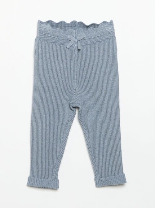 Leggings in maglia con fiocco in vita - Kiabi