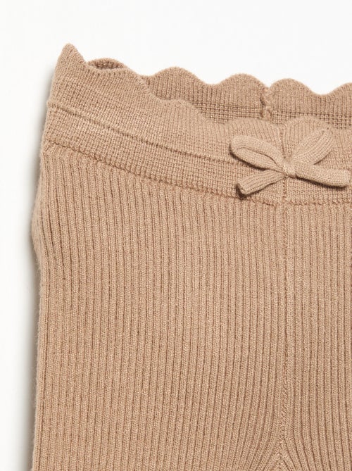 Leggings in maglia con fiocco in vita - Kiabi