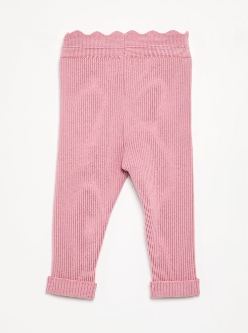 Leggings in maglia con fiocco in vita - Kiabi