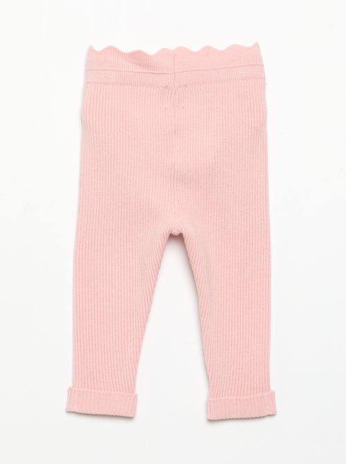 Leggings in maglia con fiocco in vita - Kiabi