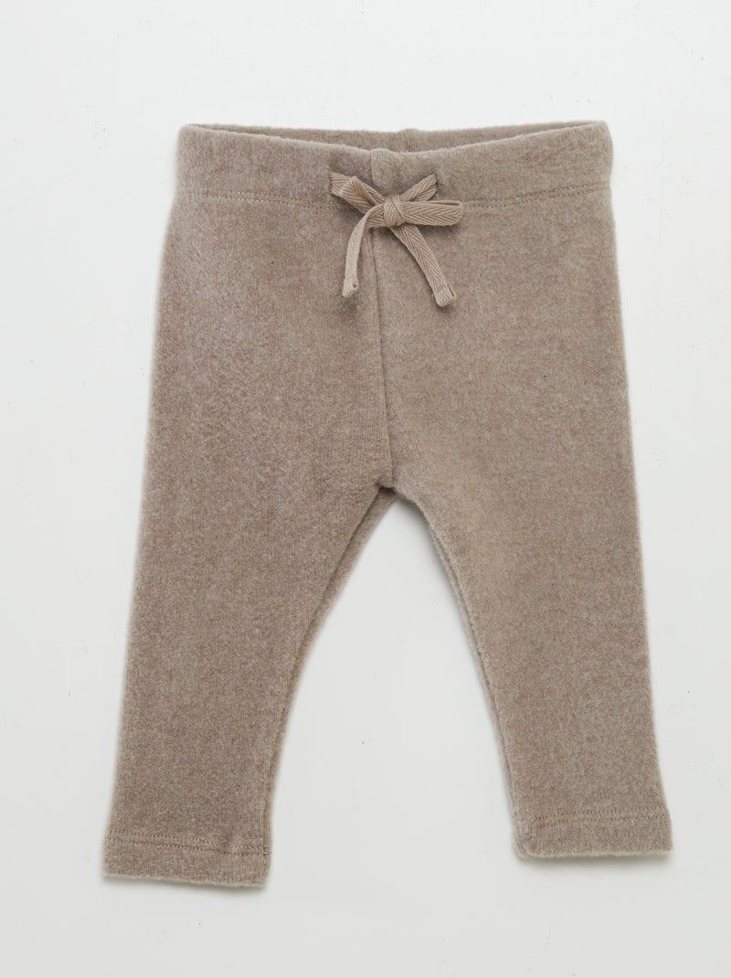 Leggings in maglia doudou MARRONE - Kiabi