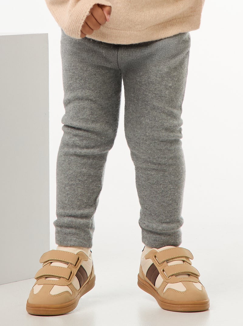 Leggings in maglia morbidissima Grigio - Kiabi