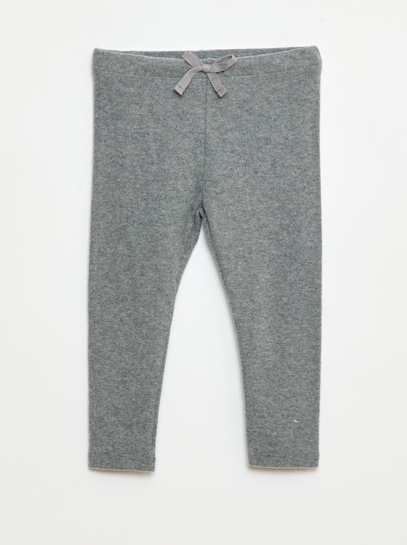 Leggings in maglia morbidissima Grigio - Kiabi