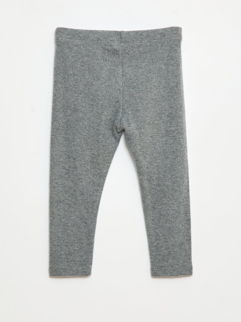 Leggings in maglia morbidissima Grigio - Kiabi