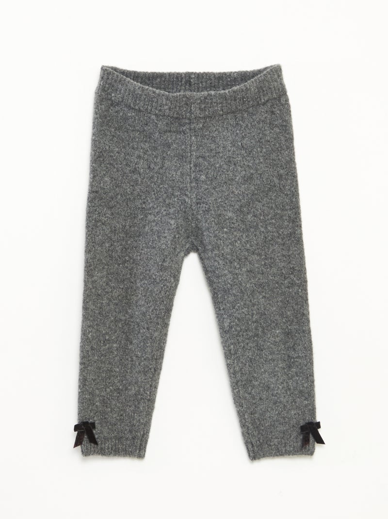 Leggings in maglia tricot Grigio - Kiabi