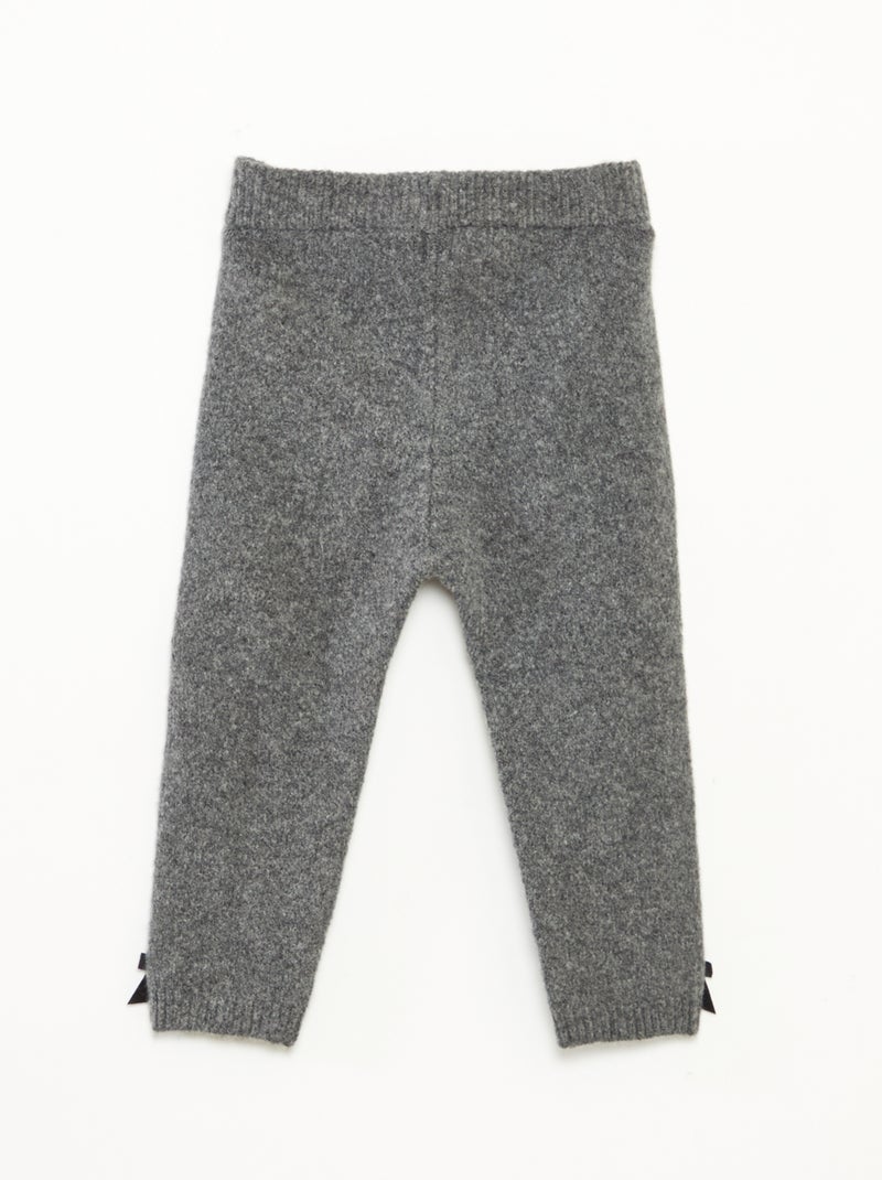 Leggings in maglia tricot Grigio - Kiabi
