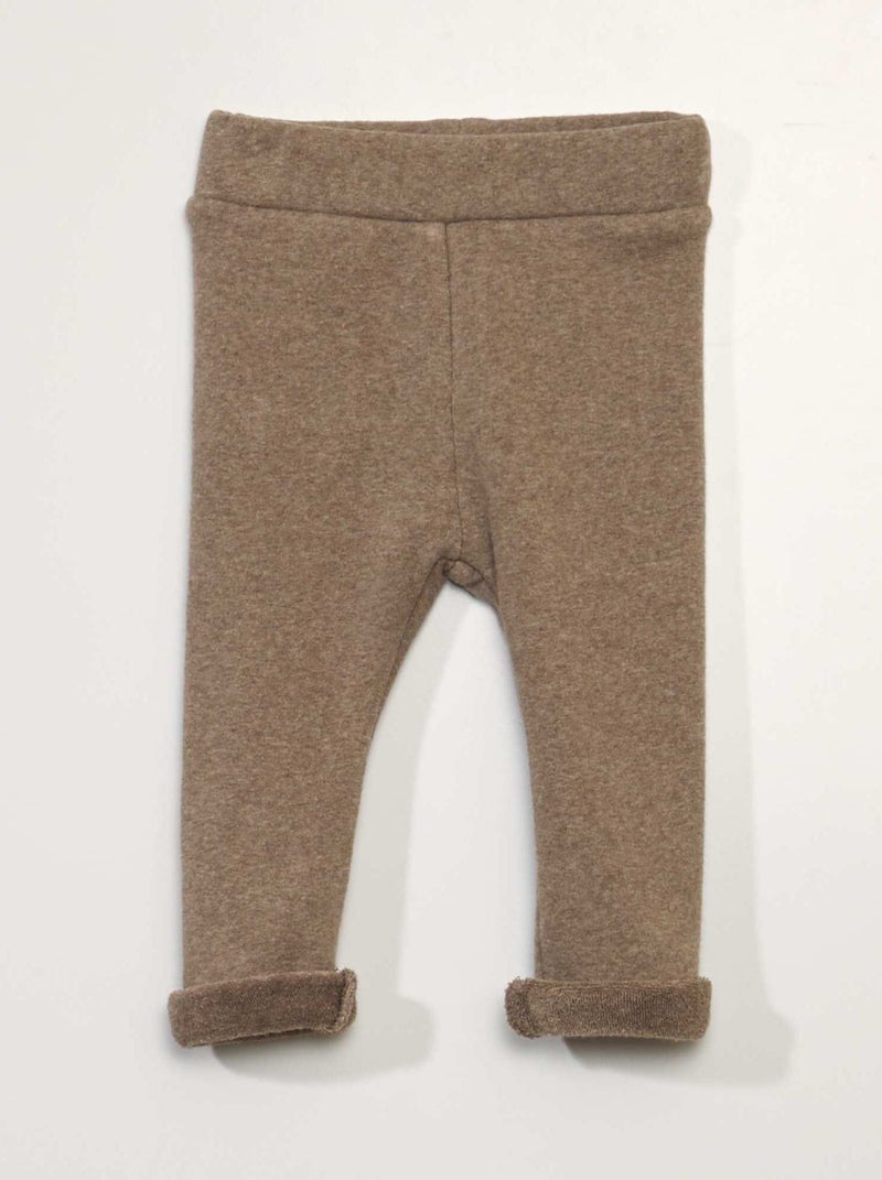 Leggings in tessuto stretch BEIGE - Kiabi