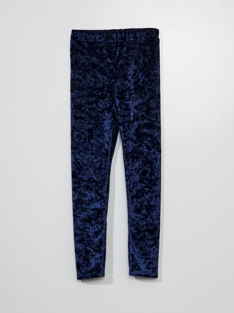 Leggings in velluto BLU - Kiabi