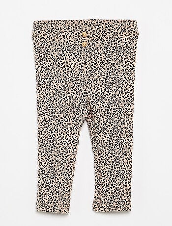 Legging lungo a costine fantasia