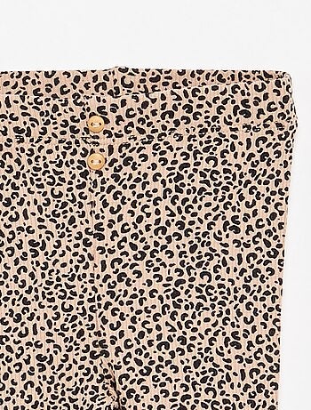 Legging lungo a costine fantasia