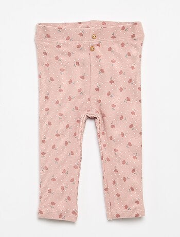 Legging lungo a costine fantasia