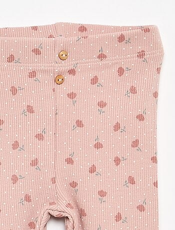 Legging lungo a costine fantasia