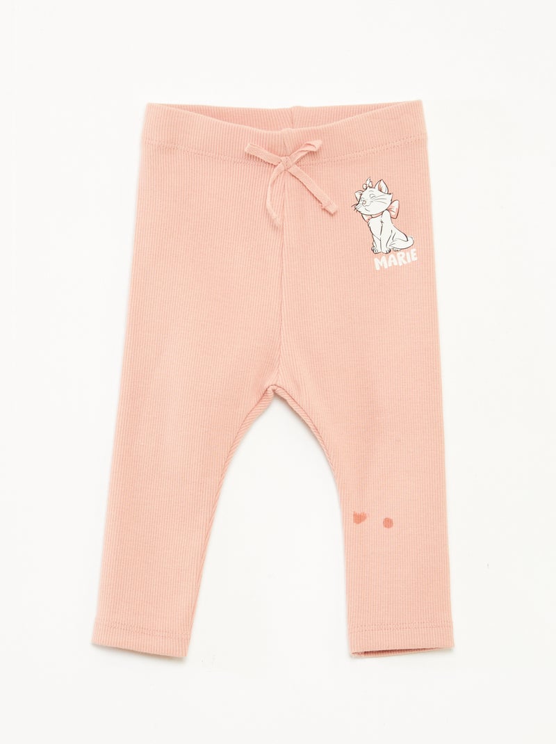 Leggings lunghi a coste 'Disney' Rosa - Kiabi