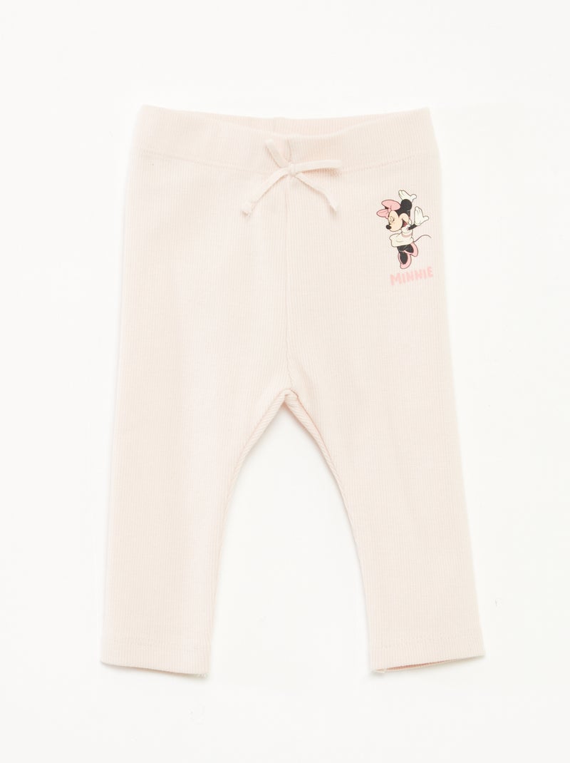 Leggings lunghi a coste 'Disney' Rosa - Kiabi