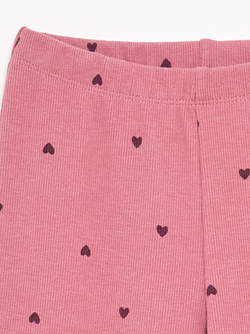 Leggings lunghi a fantasia Rosa - Kiabi