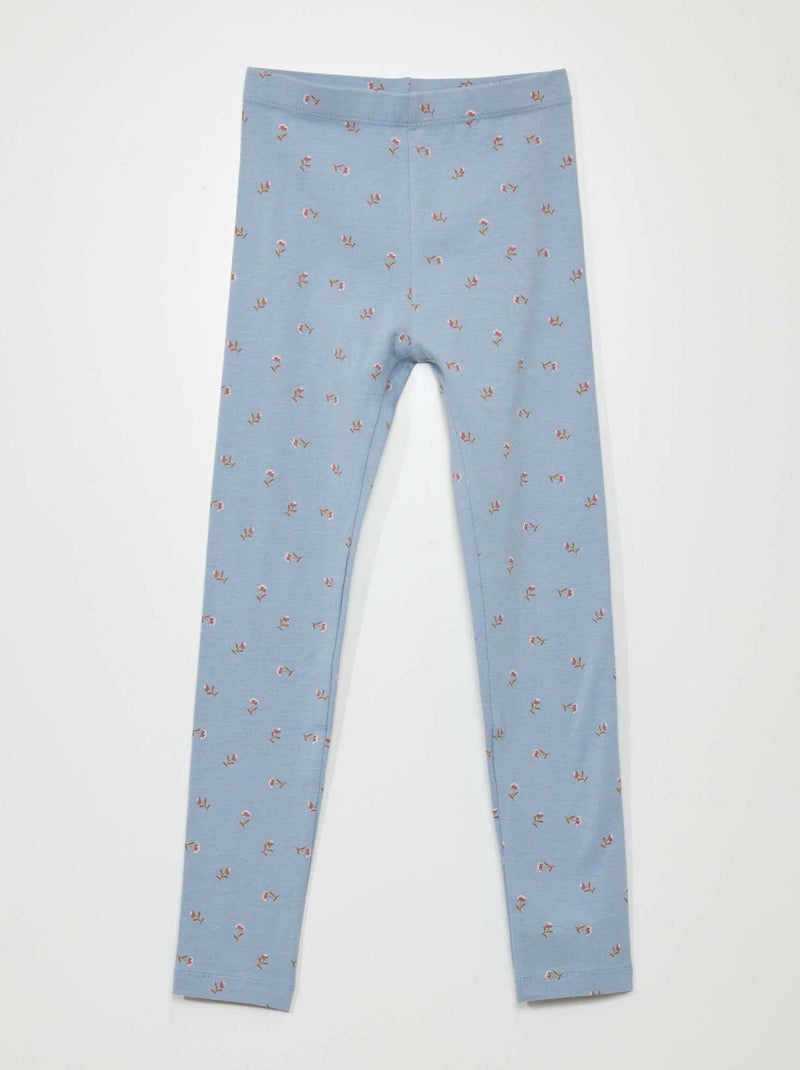 Leggings lunghi con motivo BLU - Kiabi