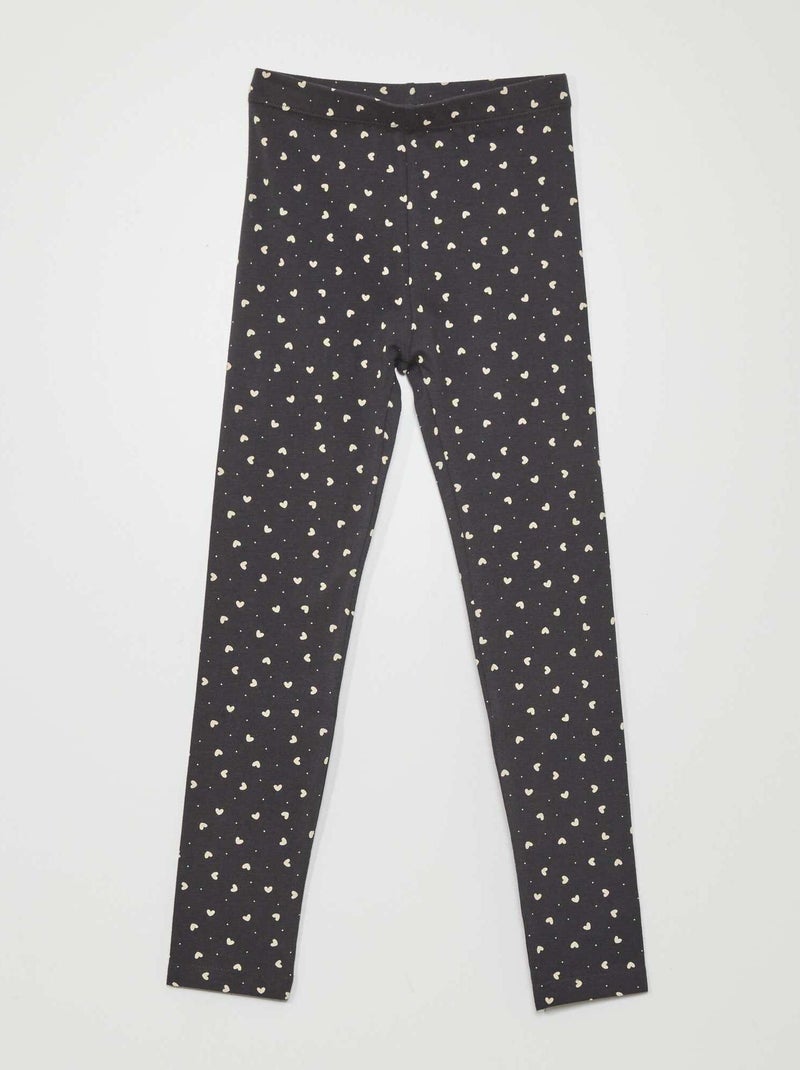 Leggings lunghi con motivo GRIGIO - Kiabi