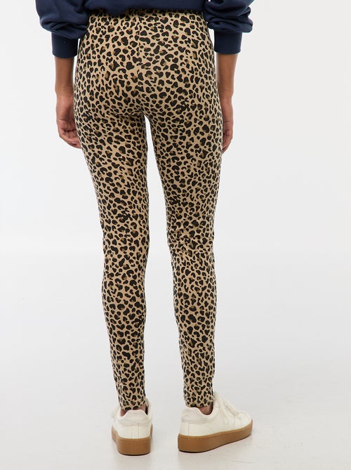 Leggings lunghi con motivo leopardato - Kiabi Leggings lunghi con motivo leopardato - Kiabi