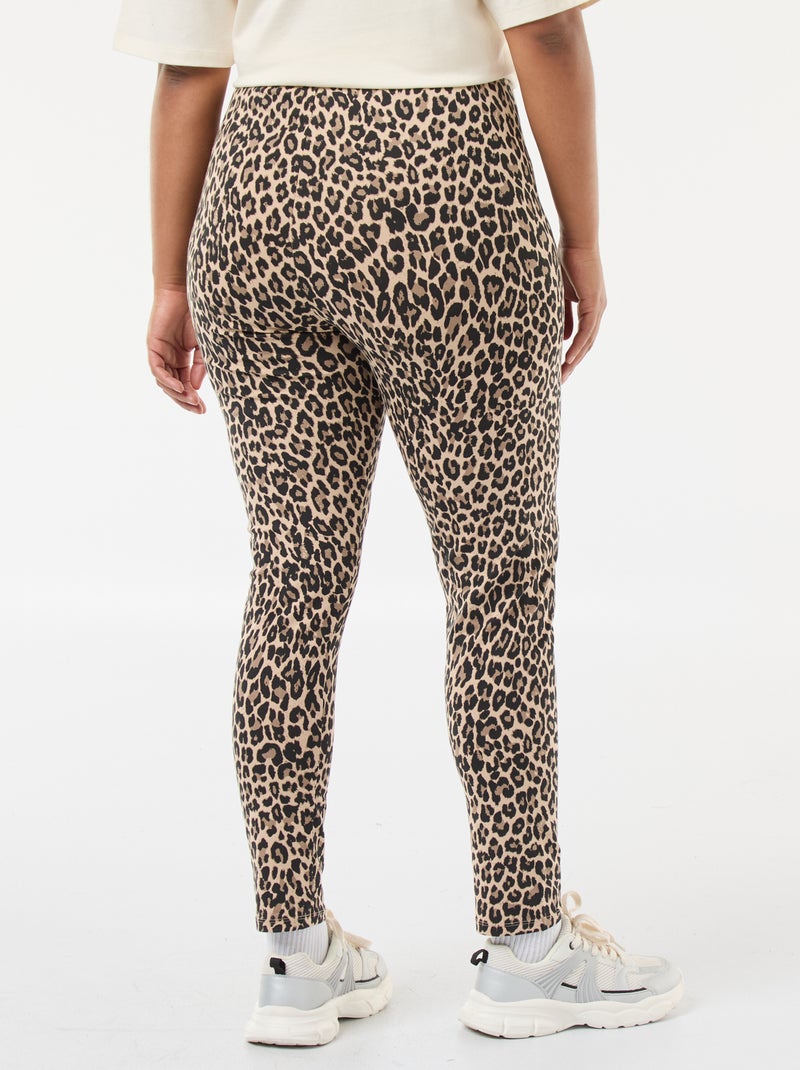 Leggings lunghi con stampa leopardata Beige - Kiabi