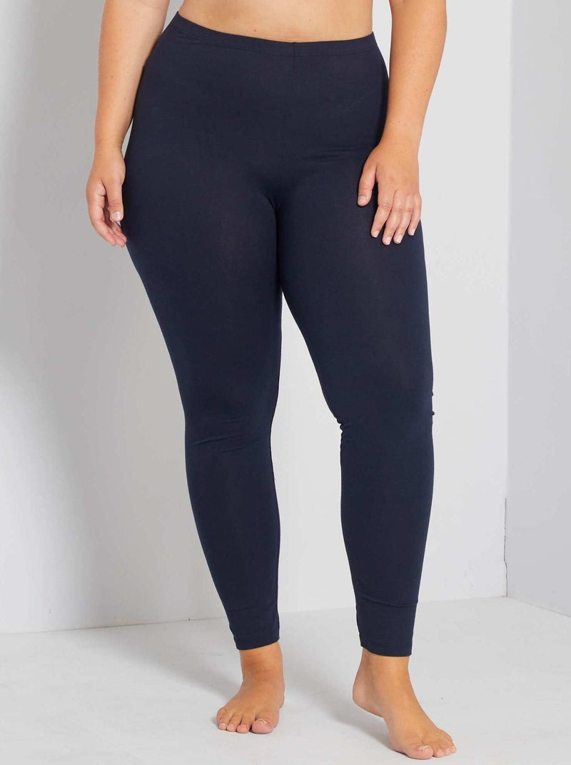 Leggings lunghi cotone STRETCH blu - Kiabi