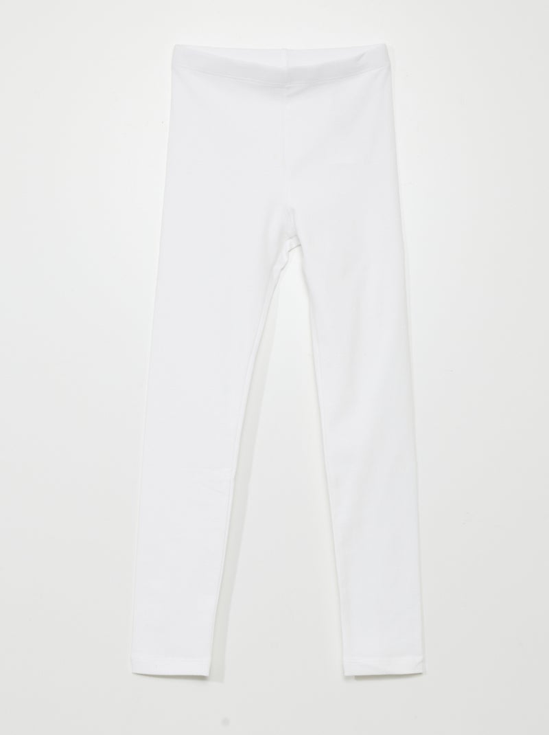 Leggings lunghi e stretch bianco - Kiabi