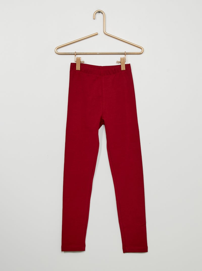 Leggings lunghi e stretch Bordeaux - Kiabi