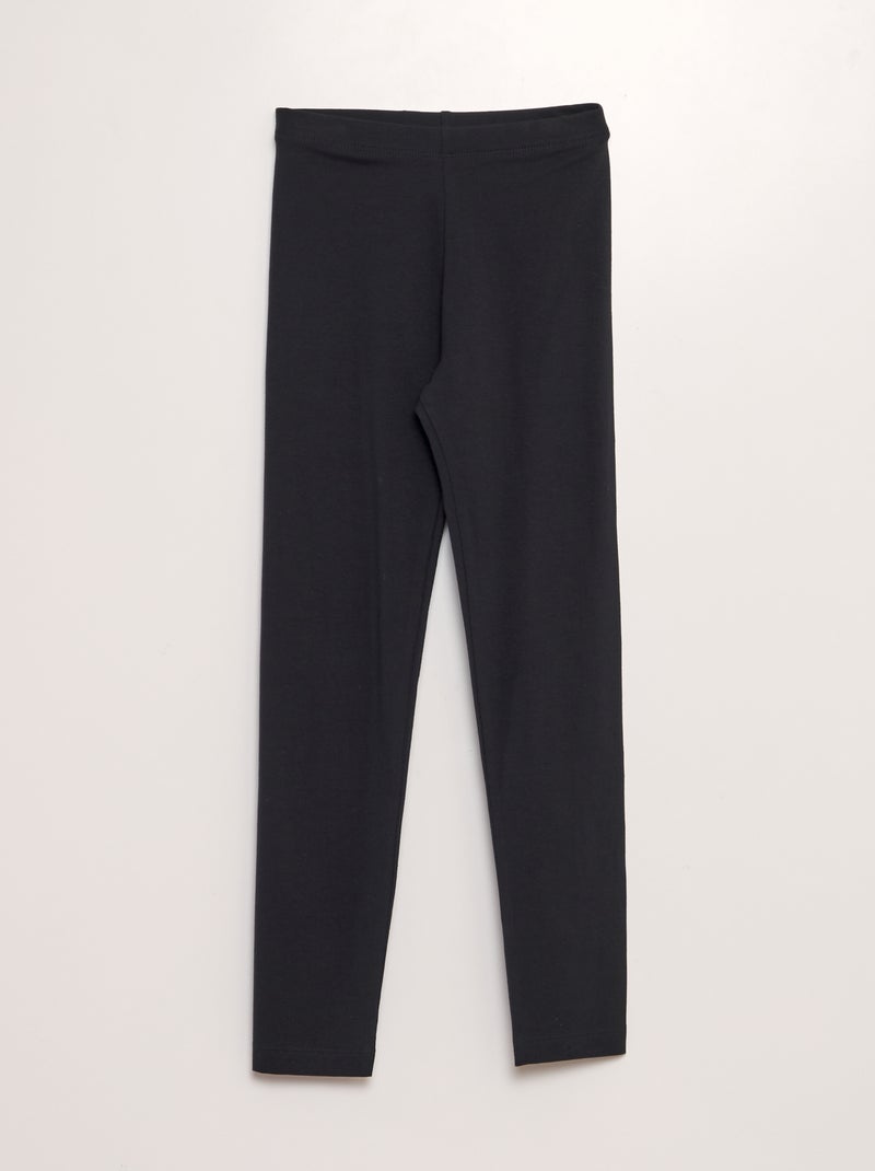 Leggings lunghi e stretch nero - Kiabi