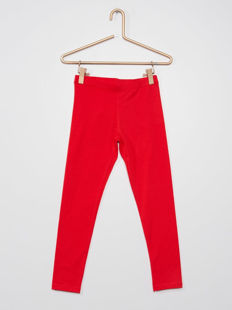 Leggings lunghi e stretch rosso - Kiabi