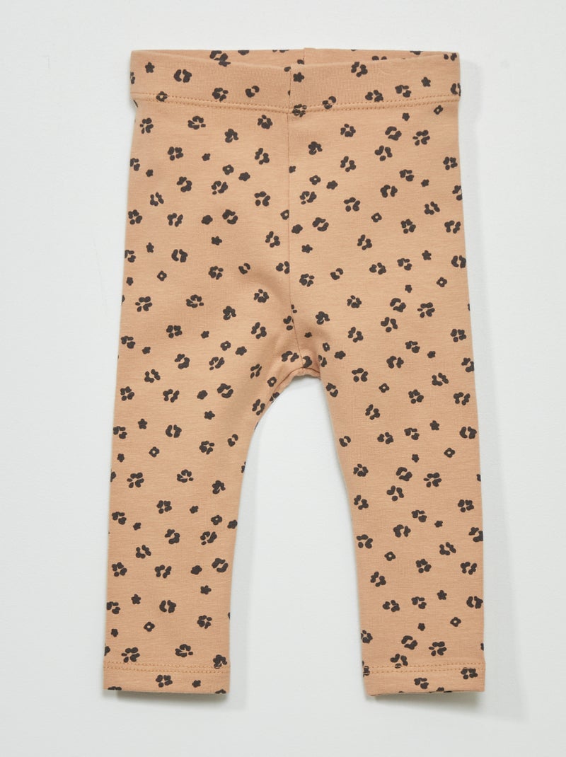Leggings lunghi fantasia BEIGE - Kiabi