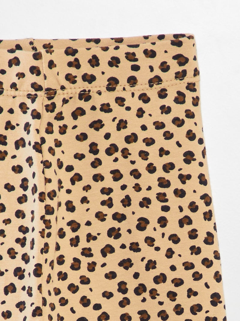 Leggings lunghi fantasia BEIGE - Kiabi