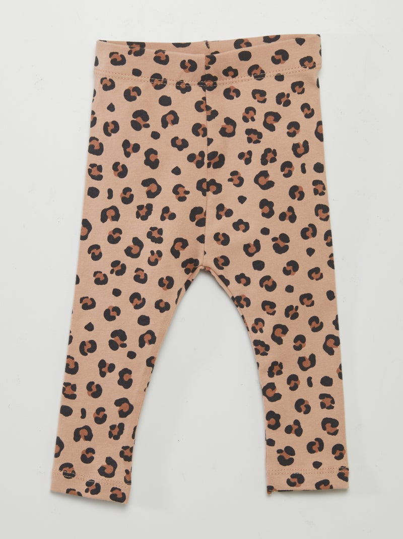 Leggings lunghi fantasia BEIGE - Kiabi