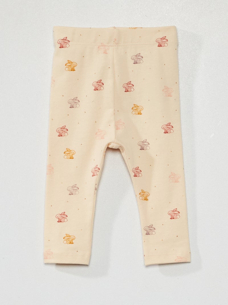 Leggings lunghi fantasia BIANCO - Kiabi