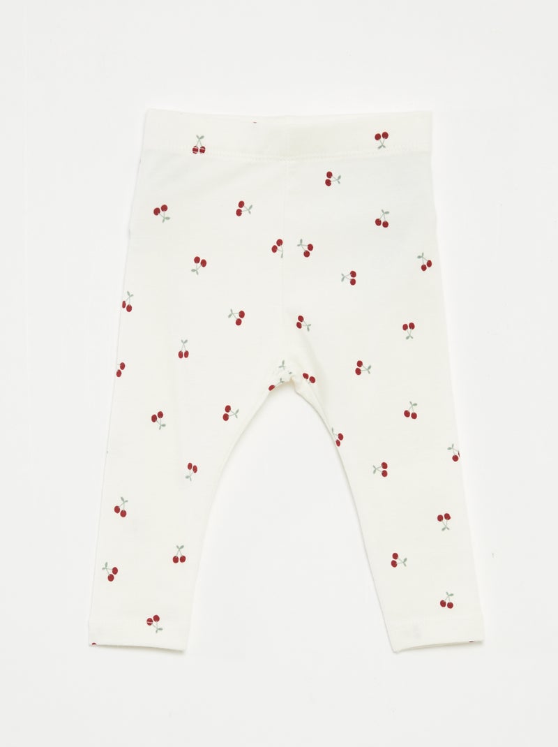 Leggings lunghi fantasia Bianco - Kiabi