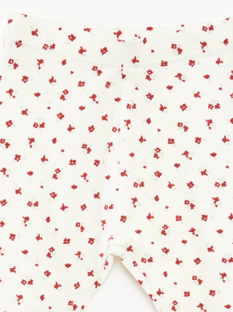 Leggings lunghi fantasia Bianco - Kiabi